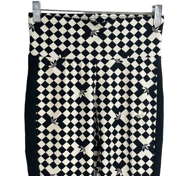 Adidas Ski Chic Allover Print Women's Original Stirrup Tight Leggings Size S New - Picture 6 of 11